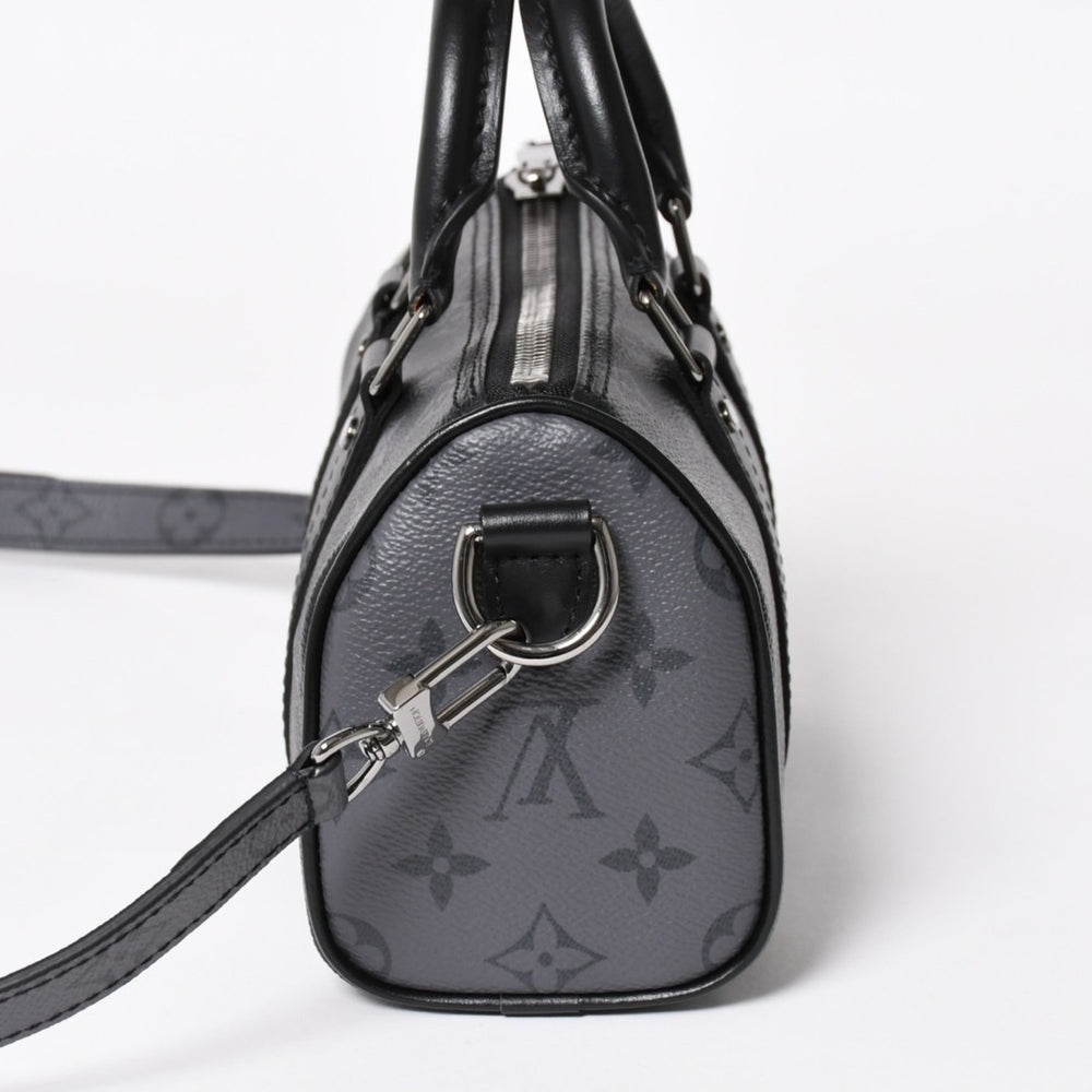 極美品 LOUIS VUITTON ルイヴィトン ハンドバッグ ショルダーバッグ キーポルXS 2WAY ブラック グレー M45947 中古 4a004671