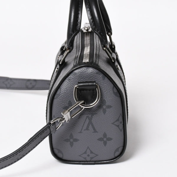 極美品 LOUIS VUITTON ルイヴィトン ハンドバッグ ショルダーバッグ キーポルXS 2WAY ブラック グレー M45947 中古 4a004671