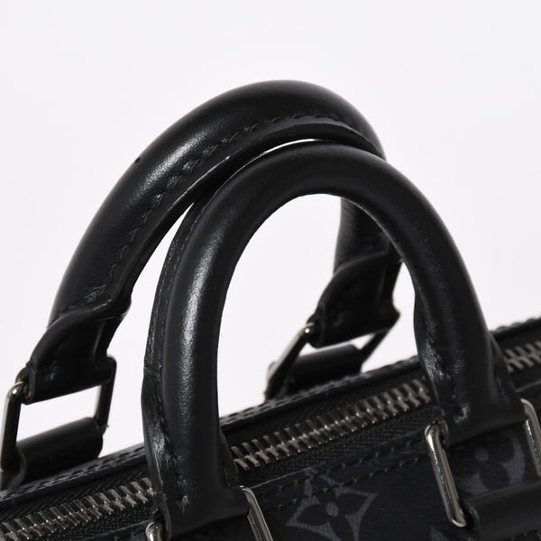 極美品 LOUIS VUITTON ルイヴィトン ハンドバッグ ショルダーバッグ キーポルXS 2WAY ブラック グレー M45947 中古 4a004671
