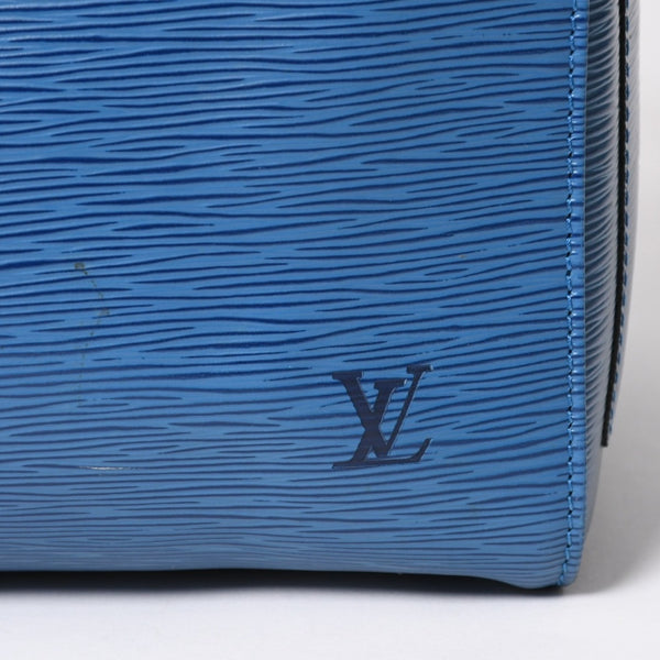 LOUIS VUITTON ルイヴィトン ボストンバッグ エピ M42965 キーポル50 ブルー レザー PVC ゴールド金具 美品 中古 4a004515