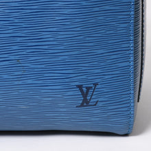 Load image into Gallery viewer, LOUIS VUITTON ルイヴィトン ボストンバッグ エピ M42965 キーポル50 ブルー レザー PVC ゴールド金具 美品 中古 4a004515