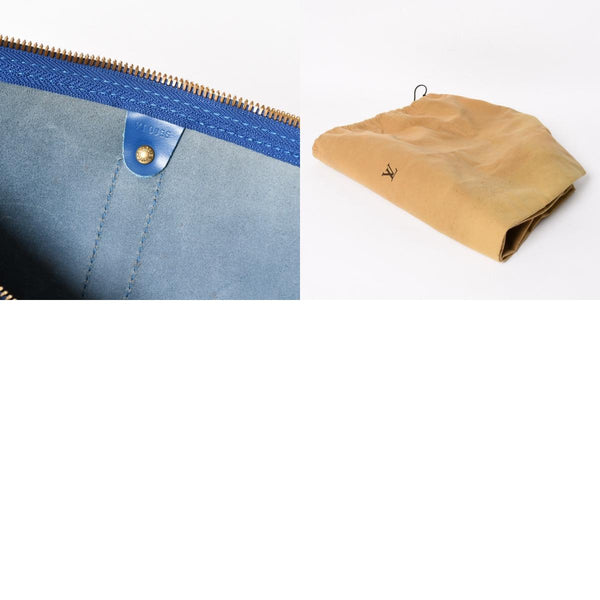 LOUIS VUITTON ルイヴィトン ボストンバッグ エピ M42965 キーポル50 ブルー レザー PVC ゴールド金具 美品 中古 4a004515