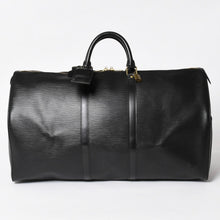 Load image into Gallery viewer, 極美品 LOUIS VUITTON ルイヴィトン ボストンバッグ トラベルバッグ M59052 キーポル55 ブラック エピレザー ゴールド金具 中古 4a004514