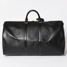 Load image into Gallery viewer, 極美品 LOUIS VUITTON ルイヴィトン ボストンバッグ トラベルバッグ M59052 キーポル55 ブラック エピレザー ゴールド金具 中古 4a004514