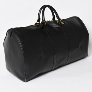 Very Good Condition LOUIS VUITTON Boston Bag Travel Bag M59052 Keepall 55 Black Epi Leather Gold Hardware Used 4a004514