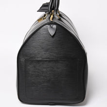 Load image into Gallery viewer, 極美品 LOUIS VUITTON ルイヴィトン ボストンバッグ トラベルバッグ M59052 キーポル55 ブラック エピレザー ゴールド金具 中古 4a004514