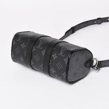 画像をギャラリービューアに読み込む, 極美品 LOUIS VUITTON ルイヴィトン ハンドバッグ ショルダーバッグ キーポルXS 2WAY ブラック グレー M45947 中古 4a004671