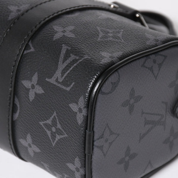 極美品 LOUIS VUITTON ルイヴィトン ハンドバッグ ショルダーバッグ キーポルXS 2WAY ブラック グレー M45947 中古 4a004671