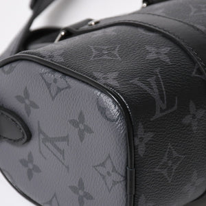 極美品 LOUIS VUITTON ルイヴィトン ハンドバッグ ショルダーバッグ キーポルXS 2WAY ブラック グレー M45947 中古 4a004671