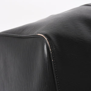 Very Good Condition LOUIS VUITTON Boston Bag Travel Bag M59052 Keepall 55 Black Epi Leather Gold Hardware Used 4a004514