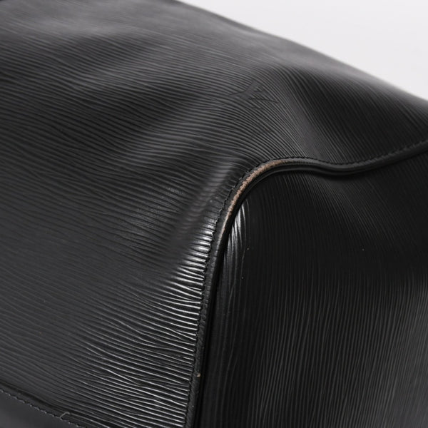 Very Good Condition LOUIS VUITTON Boston Bag Travel Bag M59052 Keepall 55 Black Epi Leather Gold Hardware Used 4a004514