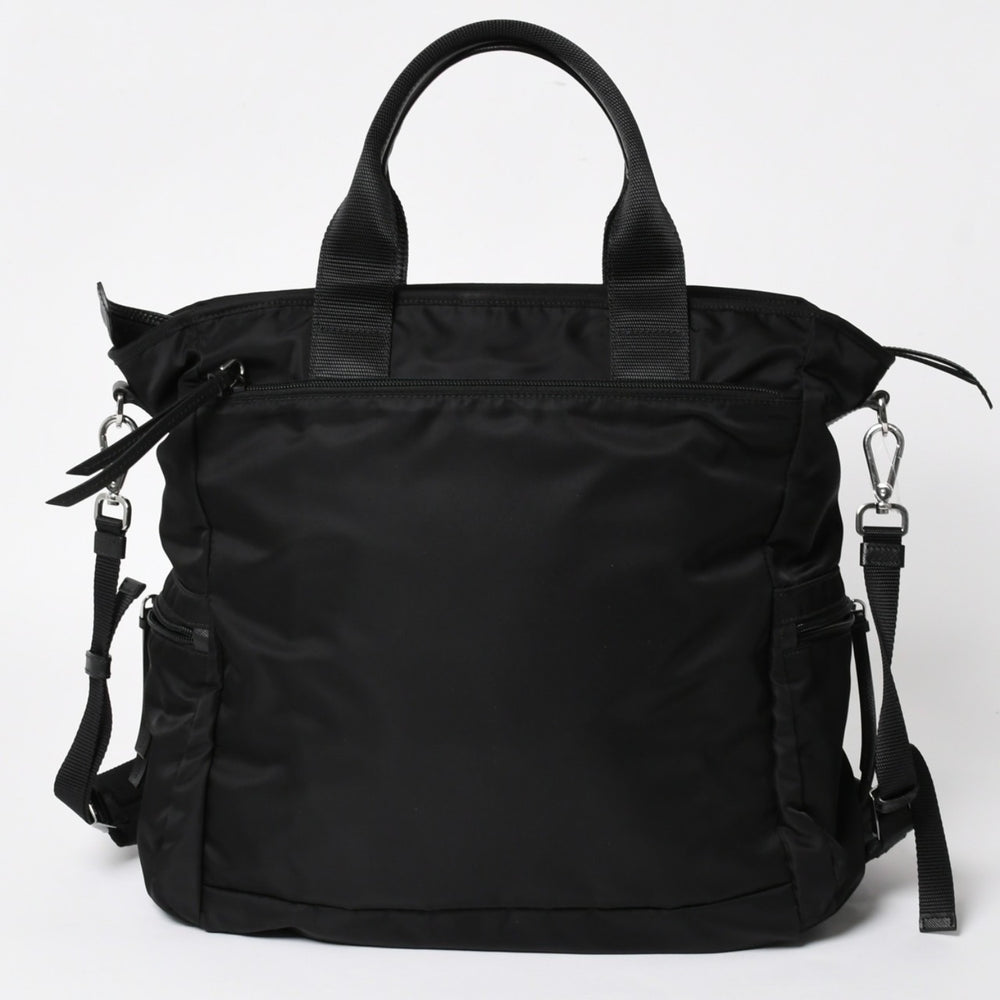 極美品 PRADA プラダ テスート メッセンジャーバッグ トートバッグ ブラック 迷彩柄 マルチカラー 2VG040 中古 4a004681