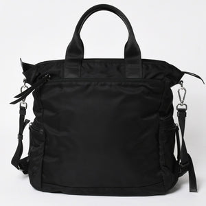 極美品 PRADA プラダ テスート メッセンジャーバッグ トートバッグ ブラック 迷彩柄 マルチカラー 2VG040 中古 4a004681