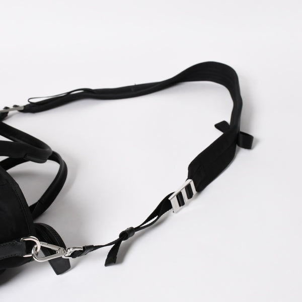 極美品 PRADA プラダ テスート メッセンジャーバッグ トートバッグ ブラック 迷彩柄 マルチカラー 2VG040 中古 4a004681