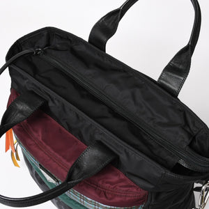 極美品 PRADA プラダ テスート メッセンジャーバッグ トートバッグ ブラック 迷彩柄 マルチカラー 2VG040 中古 4a004681