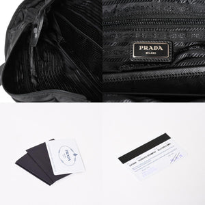 極美品 PRADA プラダ テスート メッセンジャーバッグ トートバッグ ブラック 迷彩柄 マルチカラー 2VG040 中古 4a004681