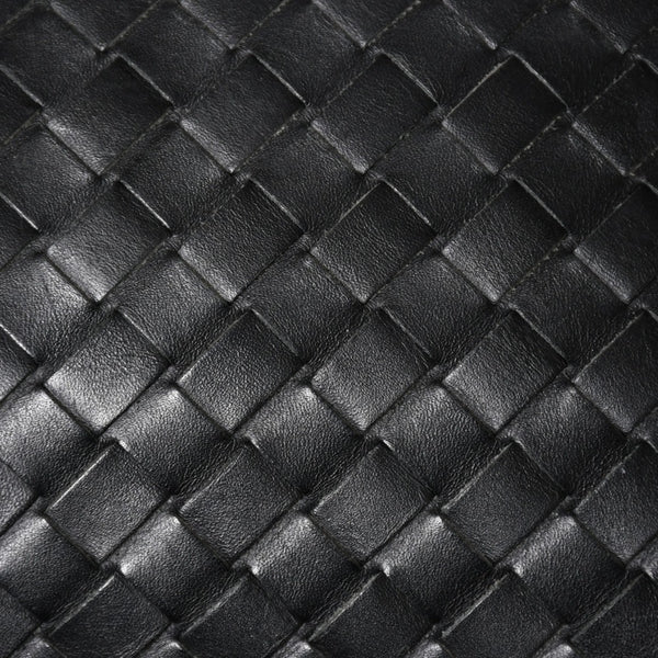 BOTTEGA VENETA ボッテガヴェネタ イントレチャート トラベルポーチ セカンドバッグ ブラック レザー 美品 中古 4a004676