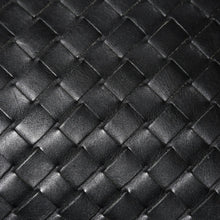 画像をギャラリービューアに読み込む, BOTTEGA VENETA ボッテガヴェネタ イントレチャート トラベルポーチ セカンドバッグ ブラック レザー 美品 中古 4a004676
