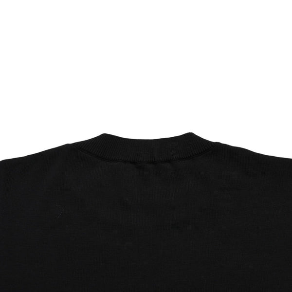CHANEL Knit Short Sleeve Tops Knit T-shirt P21671V01329 Size 42 Coco Mark Cotton Black Good Condition Used 4a004812