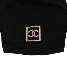 Load image into Gallery viewer, CHANEL シャネル ニット半袖トップス ニットTシャツ P21671V01329 サイズ42 ココマーク コットン ブラック 美品 中古 4a004812