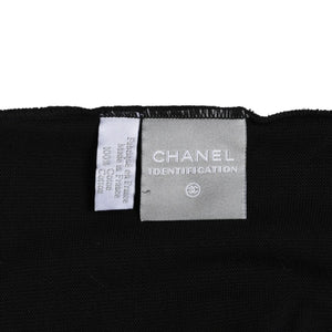 CHANEL Knit Short Sleeve Tops Knit T-shirt P21671V01329 Size 42 Coco Mark Cotton Black Good Condition Used 4a004812