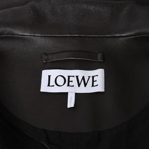 LOEWE ロエベ シングルブレスト レザーロングコート S540Y18L61 ブラウン ラムナッパレザー アウター 32サイズ スペイン製 美品 中古 4a004695