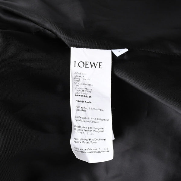 LOEWE ロエベ シングルブレスト レザーロングコート S540Y18L61 ブラウン ラムナッパレザー アウター 32サイズ スペイン製 美品 中古 4a004695