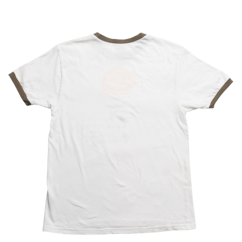KAPITAL キャピタル 20 天竺 スマイル 半袖Tシャツ K2204SC102 JAPAN製 コットン ホワイト ブラウン サイズ2 美品 中古 4c073560