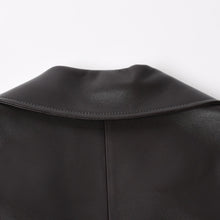 Load image into Gallery viewer, LOEWE ロエベ シングルブレスト レザーロングコート S540Y18L61 ブラウン ラムナッパレザー アウター 32サイズ スペイン製 美品 中古 4a004695