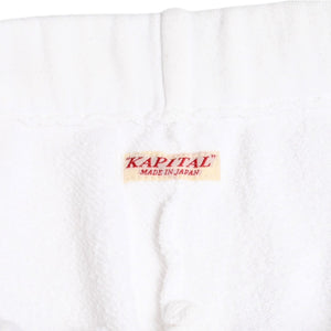 KAPITAL キャピタル スマイルスウェットパンツ EK₋796 JAPAN製 コットン ホワイト サイズ2 美品 中古 4a004423