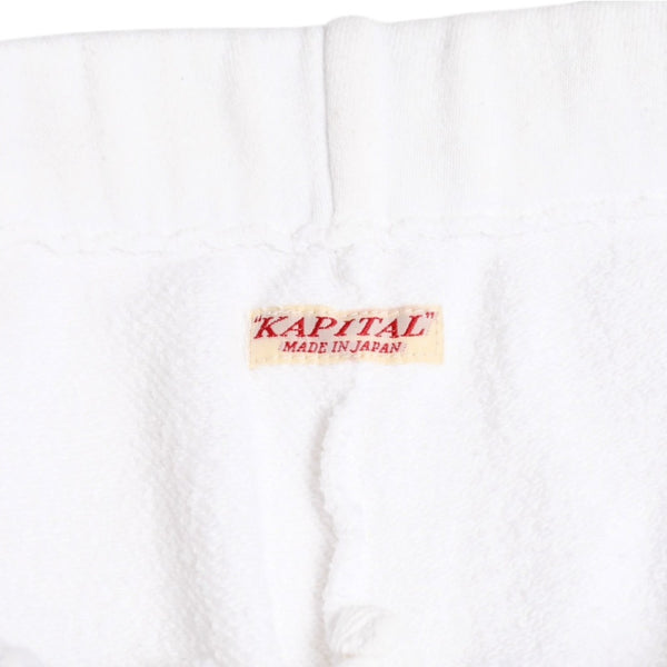 KAPITAL キャピタル スマイルスウェットパンツ EK₋796 JAPAN製 コットン ホワイト サイズ2 美品 中古 4a004423
