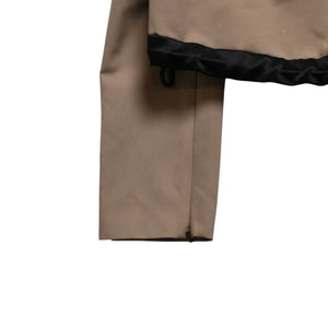 極美品 Sacai サカイ テーラードジャケット クロップド 23-06442 サイズ1 ベージュ ポリエステル シルバー金具 中古 4b005485