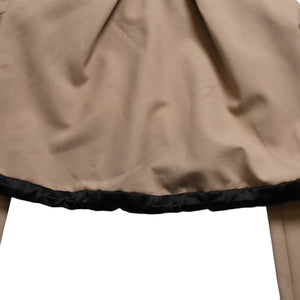 極美品 Sacai サカイ テーラードジャケット クロップド 23-06442 サイズ1 ベージュ ポリエステル シルバー金具 中古 4b005485