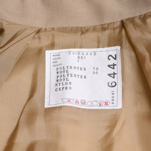 極美品 Sacai サカイ テーラードジャケット クロップド 23-06442 サイズ1 ベージュ ポリエステル シルバー金具 中古 4b005485