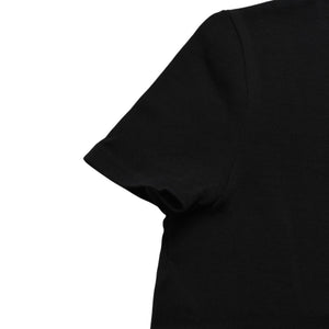 CHANEL Knit Short Sleeve Tops Knit T-shirt P21671V01329 Size 42 Coco Mark Cotton Black Good Condition Used 4a004812