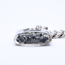 Load image into Gallery viewer, CHANEL シャネル カデナチェーンネックレス ココマーク 14K刻印 シルバー クリア GP レジン 良品 中古 4c068818