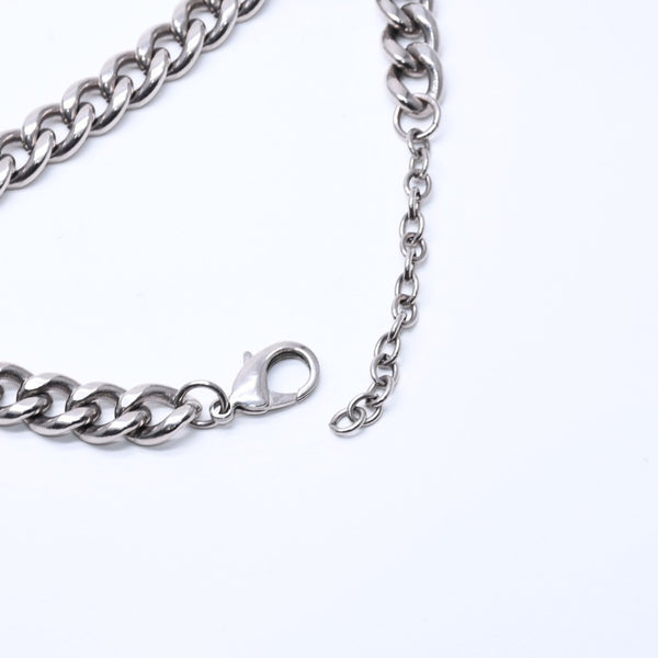 CHANEL シャネル カデナチェーンネックレス ココマーク 14K刻印 シルバー クリア GP レジン 良品 中古 4c068818