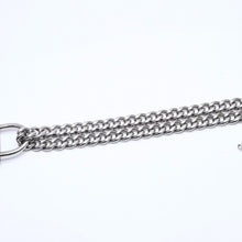 Load image into Gallery viewer, CHANEL シャネル カデナチェーンネックレス ココマーク 14K刻印 シルバー クリア GP レジン 良品 中古 4c068818