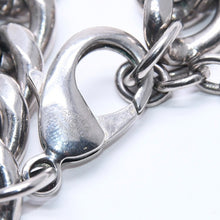Load image into Gallery viewer, CHANEL シャネル カデナチェーンネックレス ココマーク 14K刻印 シルバー クリア GP レジン 良品 中古 4c068818