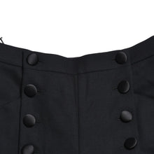 Load image into Gallery viewer, 極美品 CHANEL シャネル ハイウエスト マリンパンツ P59101V38602 セーラーパンツ マリンスタイル ココマーク ネイビー ブラック 40サイズ サテン切替 ボトムス 中古 4a004704