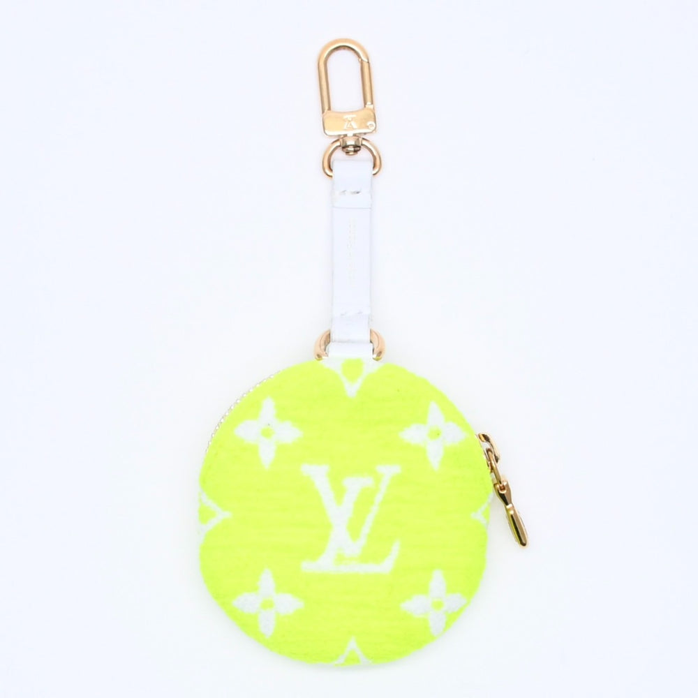 LOUIS VUITTON ルイヴィトン モノグラム チャーム エリプスBB用 イエロ- 黄色 アクセサリー 美品 中古 4a004438