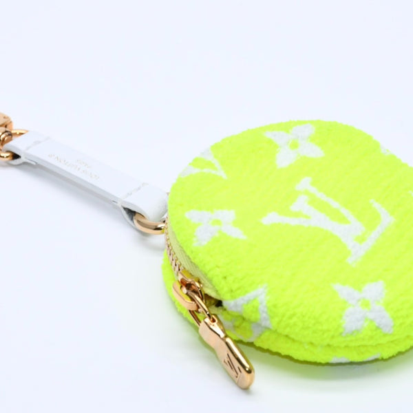 LOUIS VUITTON ルイヴィトン モノグラム チャーム エリプスBB用 イエロ- 黄色 アクセサリー 美品 中古 4a004438