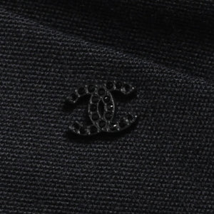 Very Good Condition CHANEL High Waist Marine Pants P59101V38602 Sailor Pants Marine Style Coco Mark Navy Black 40 Size Satin Switching Bottoms Used 4a004704