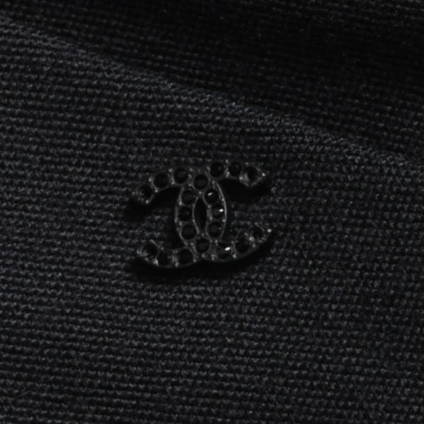 Very Good Condition CHANEL High Waist Marine Pants P59101V38602 Sailor Pants Marine Style Coco Mark Navy Black 40 Size Satin Switching Bottoms Used 4a004704
