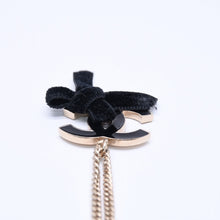 画像をギャラリービューアに読み込む, CHANEL シャネル ネックレス デカココマーク リボン 07C刻印 重量約20.81g ブラック ゴールド 美品 中古 4c063072
