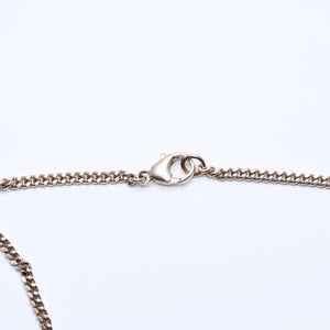 CHANEL Necklace Big Coco Mark Ribbon 07C Engraved Weight Approx. 20.81g Black Gold Good Condition Used 4c063072