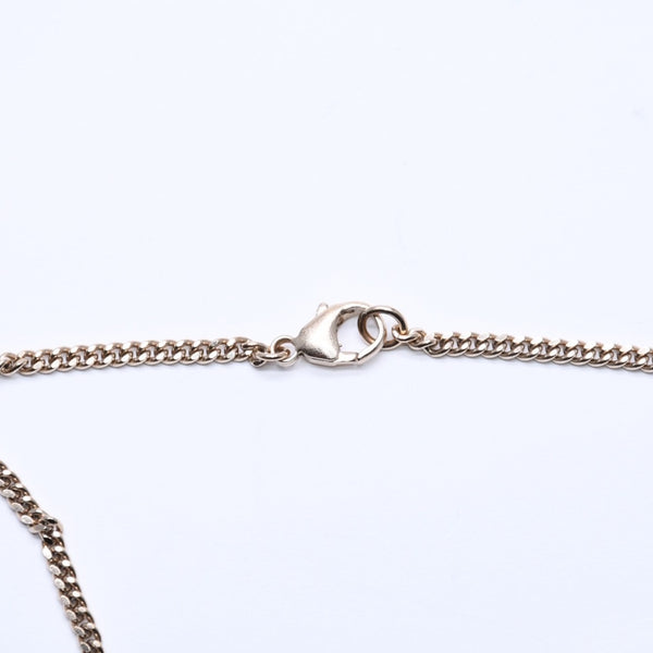 CHANEL Necklace Big Coco Mark Ribbon 07C Engraved Weight Approx. 20.81g Black Gold Good Condition Used 4c063072