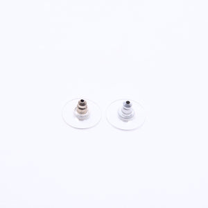 CHANEL Hoop Earrings Earrings Coco Mark Pink Silver 04P Engraved Weight Approx. 2.86g Good Condition Used 4c074886