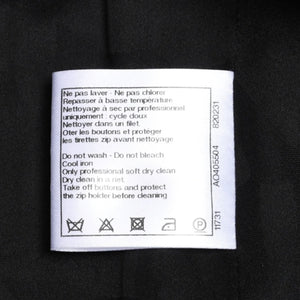 Very Good Condition CHANEL Striped Tweed Stainless Steel Collar Coat P53429V31165 Here Mark Button 3/4 Sleeve White Black Outerwear Black Metal Hardware Used 4a004713