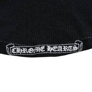 CHROME HEARTS クロムハーツ CHクロス タンクトップ サイズS オールドイングリッシュ コットン ブラック 美品 中古 4a004822